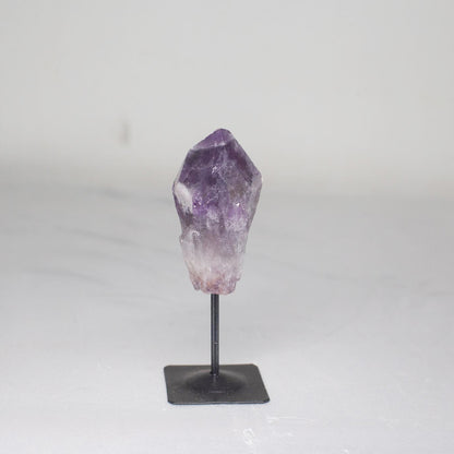 Amethyst Tip on Black Metal Base